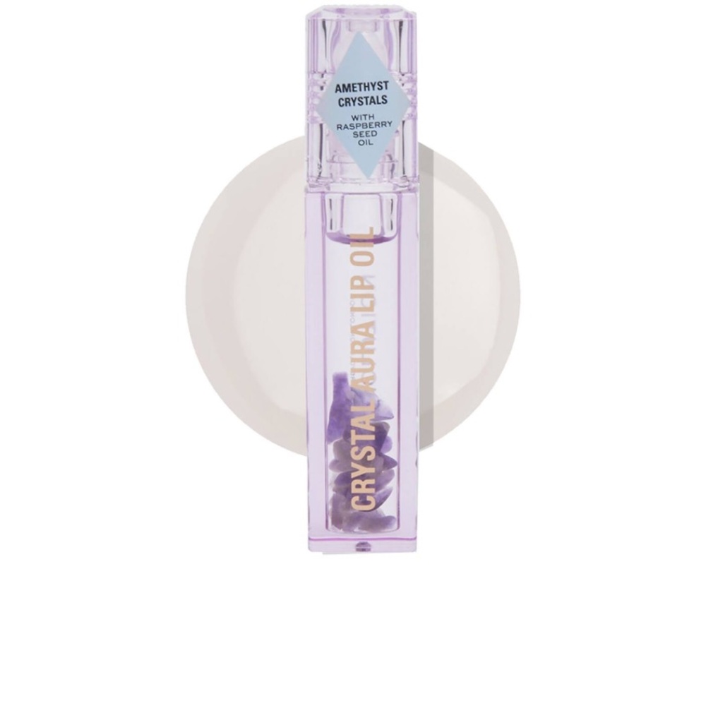 Amethyst Crystal Lip Oil - Purple